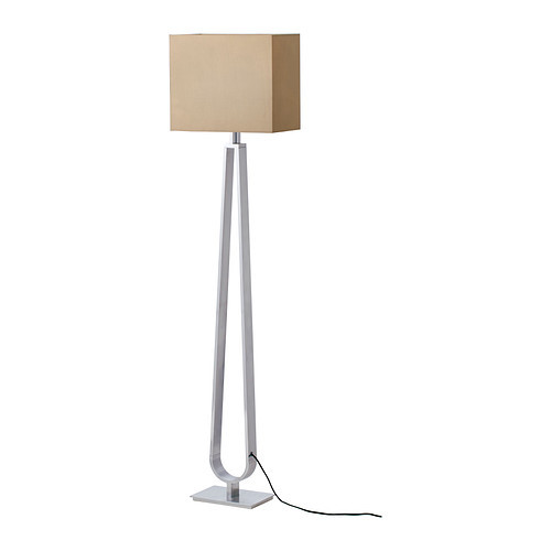 KLABB Floor lamp, light brown - 702.687.07