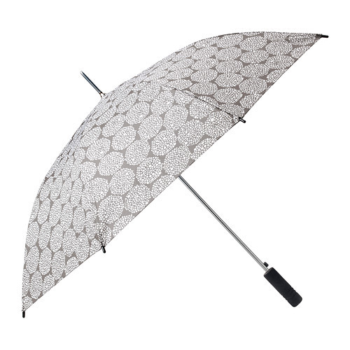 KNALLA Umbrella, gray, white - 202.828.19