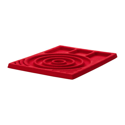 KOMPLEMENT Jewelry insert for pull-out tray, red - 502.542.16