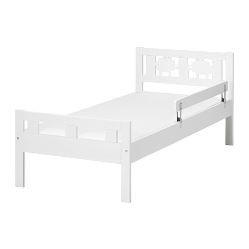 KRITTER Bed frame with slatted bed base, white - 598.516.06