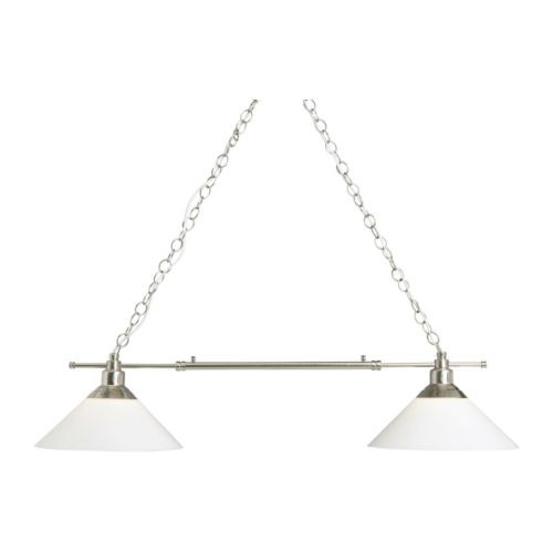 KROBY Pendant lamp-double, nickel plated, glass - 700.894.14
