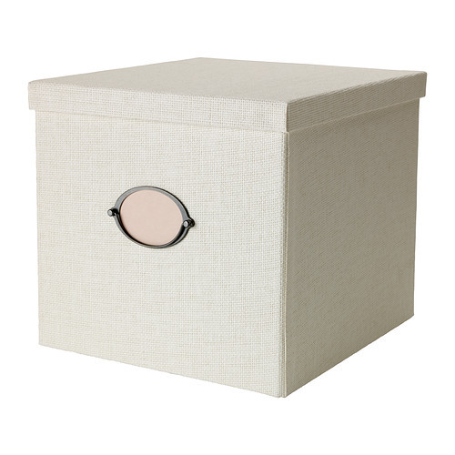 KVARNVIK Box with lid, white - 902.566.90