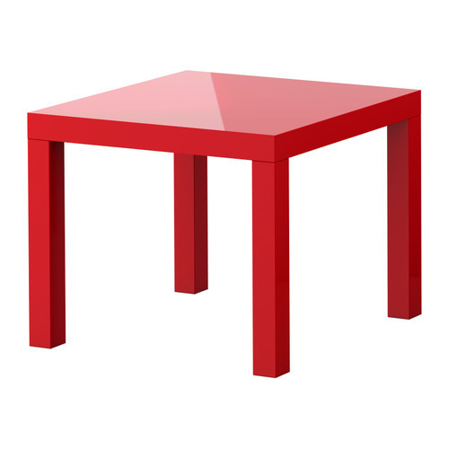 LACK Side table, high gloss red - 801.937.35