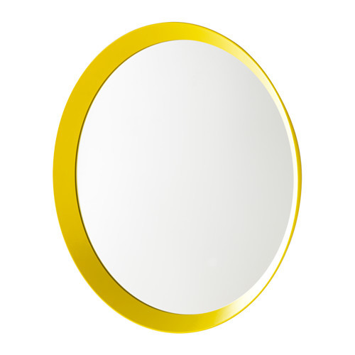 LANGESUND Mirror, yellow - 002.886.81