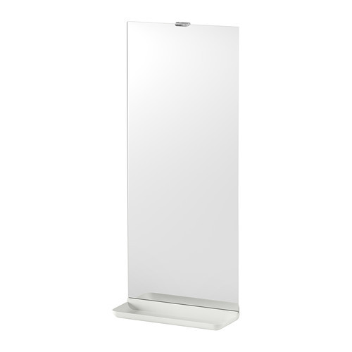LEJEN Mirror with shelf, white - 202.794.64