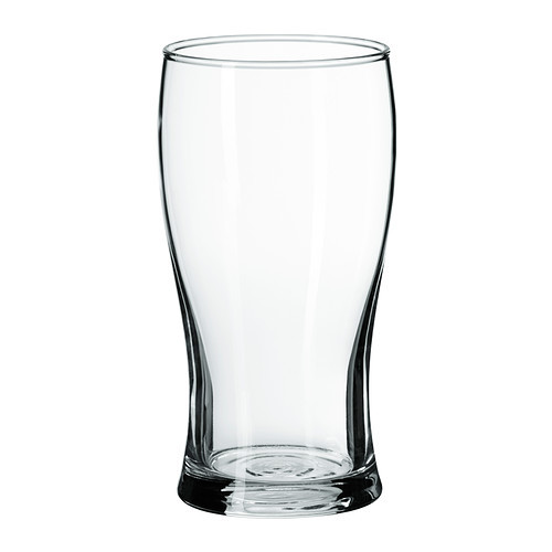 LODRÄT Beer glass, clear glass - 502.093.37