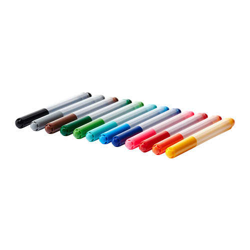 MÅLA Felt-tip pen, assorted colors - 102.377.52