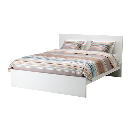 MALM Bed frame, high, white, Luröy - 890.697.79