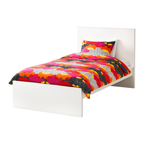 MALM Bed frame, high, white, Luröy - 490.099.52