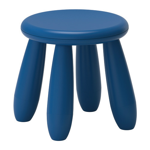 MAMMUT Children's stool, dark blue indoor/outdoor, dark blue - 702.675.62