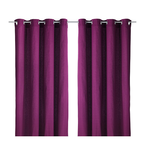 MARIAM Curtains, 1 pair, dark lilac - 002.323.02