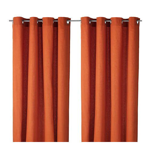 MARIAM Curtains, 1 pair, orange - 402.323.00