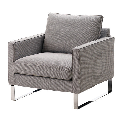 MELLBY Chair cover, Eldris black/white - 602.323.61