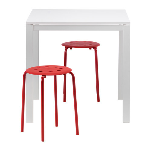 MELLTORP /
MARIUS Table and 2 stools, white, red
$64.98 - 890.127.59