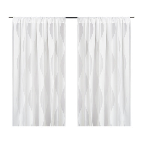MURRUTA Lace curtains, 1 pair, white - 902.920.75