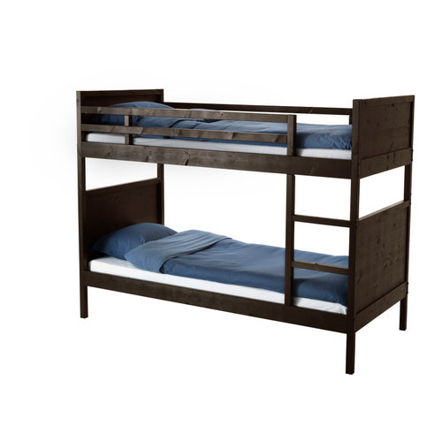 NORDDAL Bunk bed frame, black-brown - 502.690.29