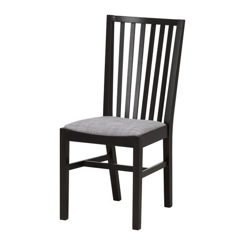 NORRNÄS Chair, black, Isunda gray - 101.774.99