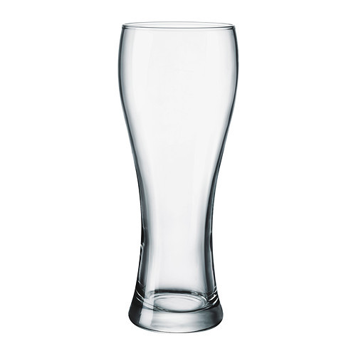 OANVÄND Beer glass, clear glass - 702.093.36
