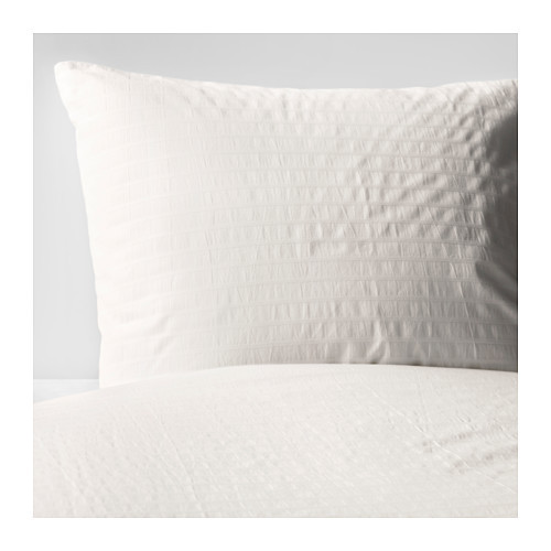 OFELIA VASS Duvet cover and pillowcase(s), white - 701.330.25