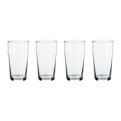 OMFATTANDE Beer glass, clear glass - 102.685.88