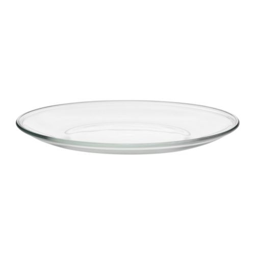 ÖPPEN Plate, clear glass - 201.379.12