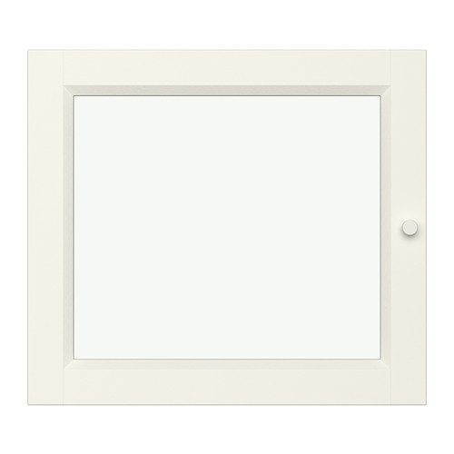 OXBERG Glass door, white - 502.756.19
