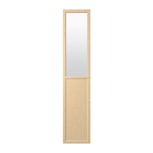 OXBERG Panel/glass door, birch veneer - 902.756.22