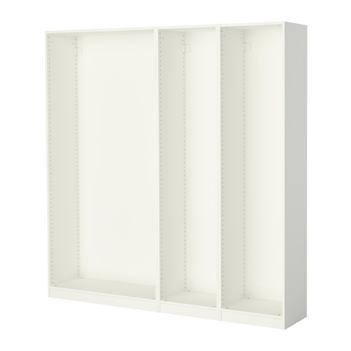 PAX 3 wardrobe frames, white - 898.953.31