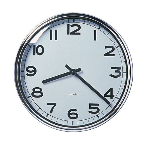 PUGG Wall clock, stainless steel chrome plated - 100.989.87