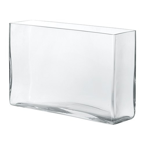 REKTANGEL Vase, clear glass - 801.502.17