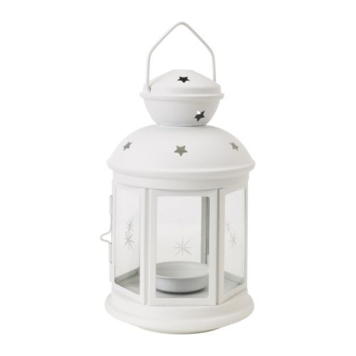 ROTERA Lantern for tealight, white indoor/outdoor white - 301.229.86