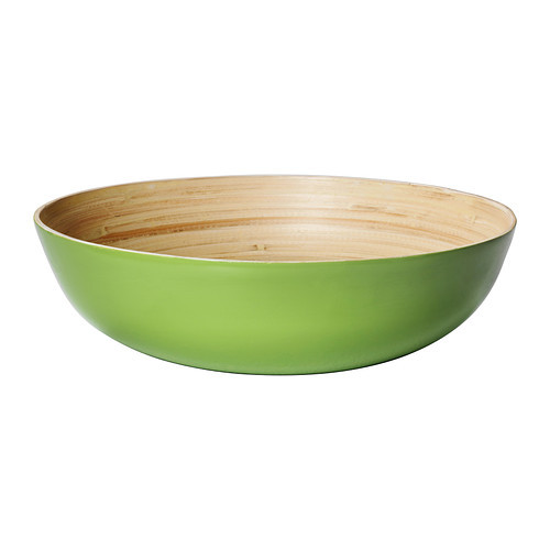 RUNDLIG Serving bowl, green bamboo, green - 302.348.61