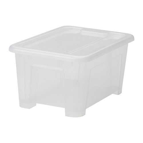 SAMLA Box with lid, clear - 498.716.76