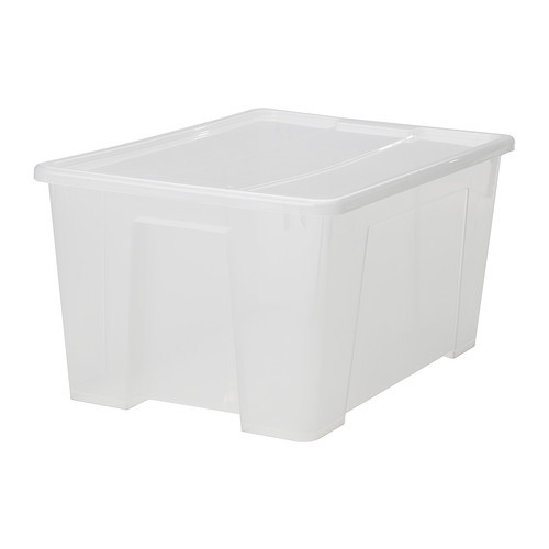 SAMLA Box with lid, clear - 098.508.74