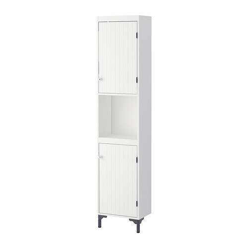 SILVERÅN High cabinet with 2 doors, white - 790.209.72