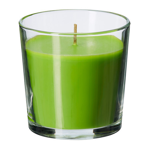 SINNLIG Scented candle in glass, Crisp apple, green - 402.363.55