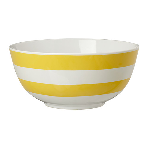 SKÄCK Serving bowl, white, yellow - 902.348.63