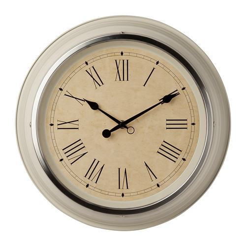 SKOVEL Wall clock, beige - 902.376.54