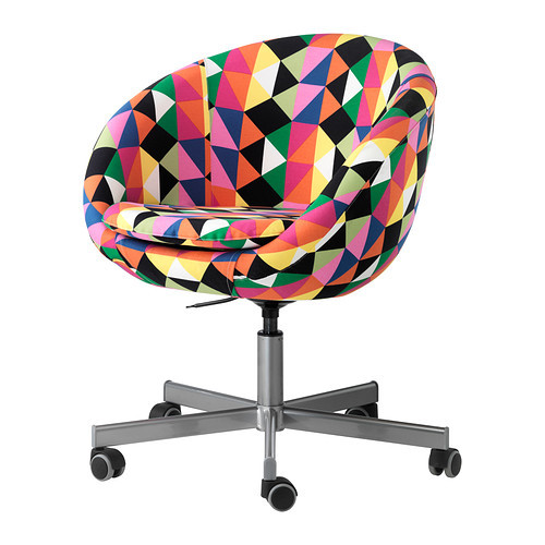 SKRUVSTA Swivel chair, Majviken multicolor - 102.821.17