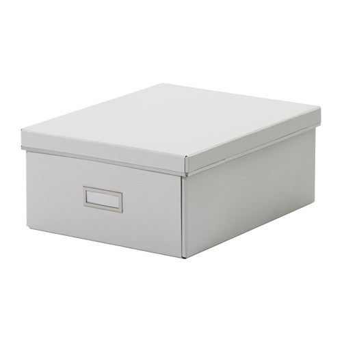 SMÅRASSEL Box with lid, white - 203.000.07