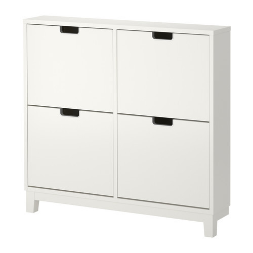 STÄLL Shoe cabinet with 4 compartments, white - 701.781.70