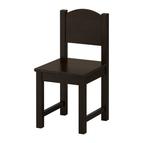 SUNDVIK Children's chair, black-brown - 302.107.75