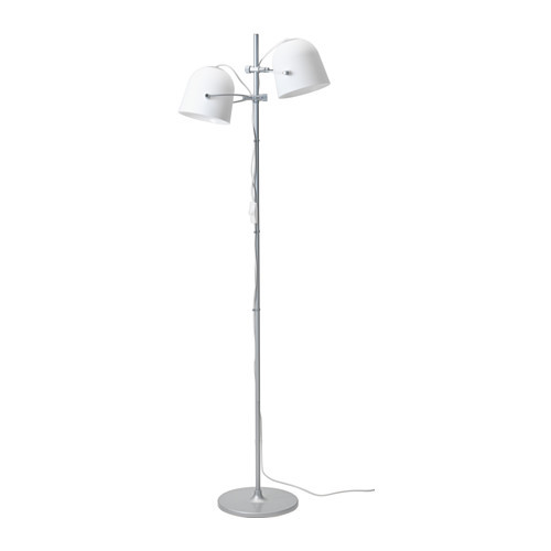 SVIRVEL Floor lamp with 2 shades, white - 202.897.26