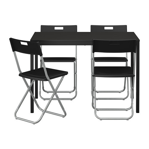 TÄRENDÖ /
GUNDE Table and 4 chairs, black - 890.106.99