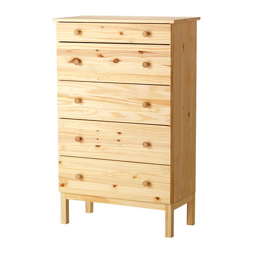 TARVA 5-drawer chest, pine - 502.214.19
