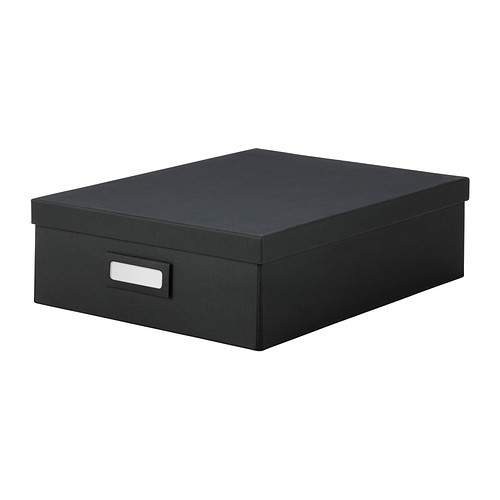 TJENA Box with compartments, black - 602.636.06
