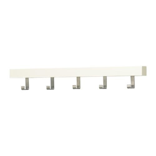 TJUSIG Wall/door rack with knobs, white - 702.426.56
