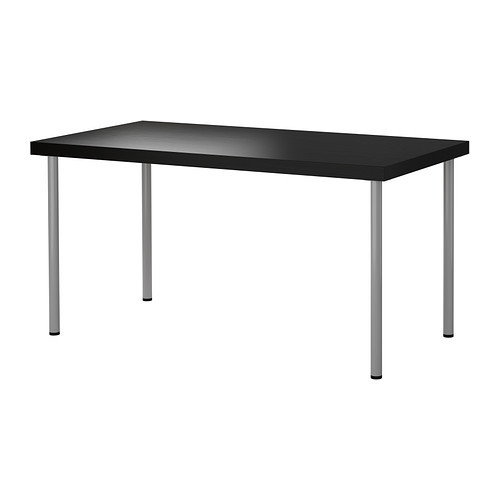 TORNLIDEN /
ADILS Table, black-brown, silver color - 090.047.63