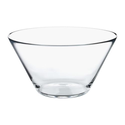 TRYGG Serving bowl, clear glass - 201.324.53