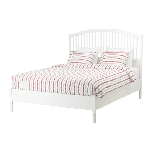 TYSSEDAL Bed frame, white, Luröy - 090.579.78